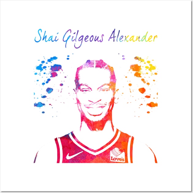 Shai Gilgeous Alexander Wall Art by Moreno Art